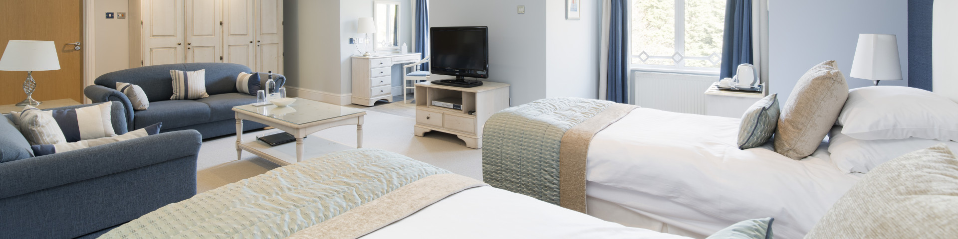 Bedroom at the Trefeddian Hotel