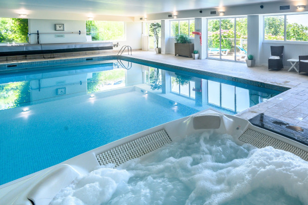 Swimming pool at the Trefeddian Hotel