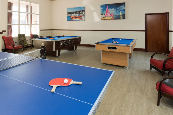 Games room at the Trefeddian Hotel