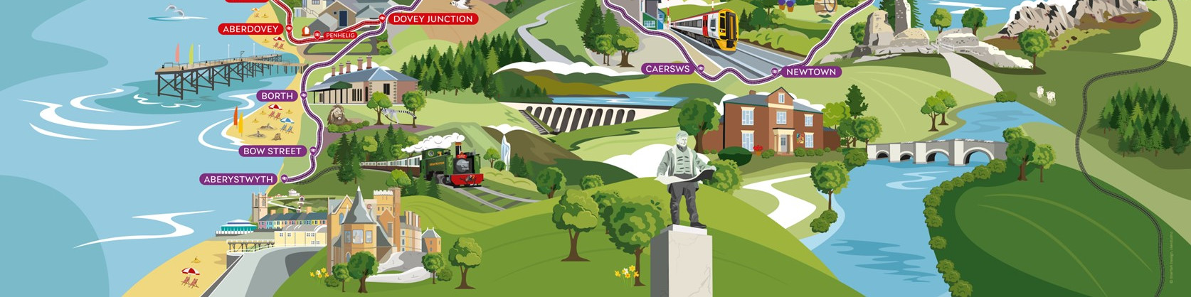 Map of the Cambrian coast line