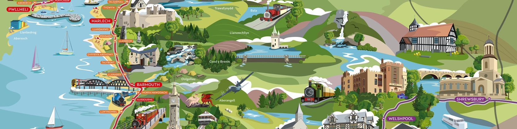 Map of the Cambrian coast line