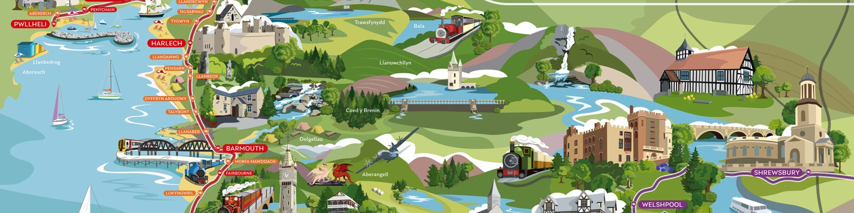 Map of the Cambrian coast line