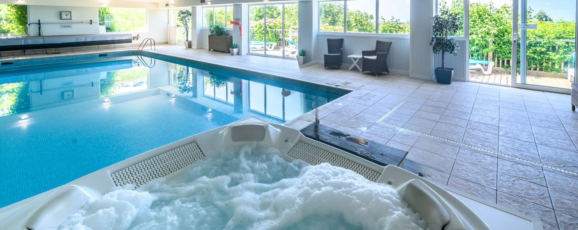 Swimming pool at the Trefeddian Hotel