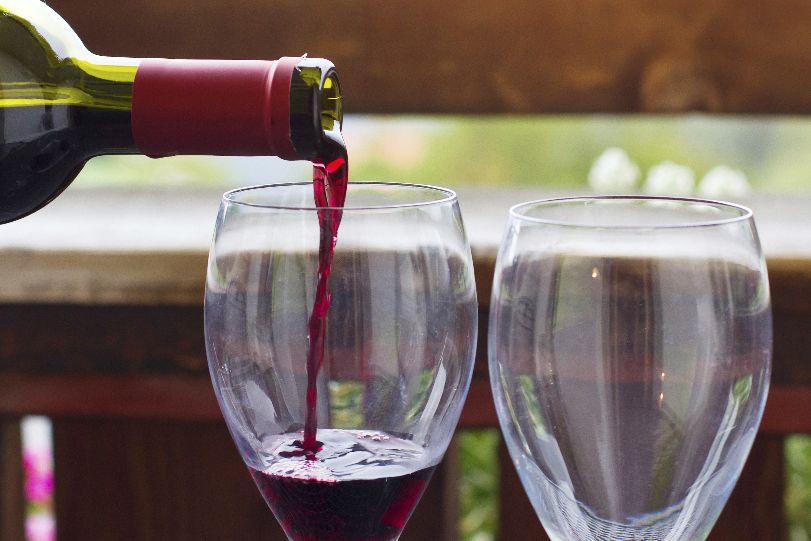 Seaside hotel wine list