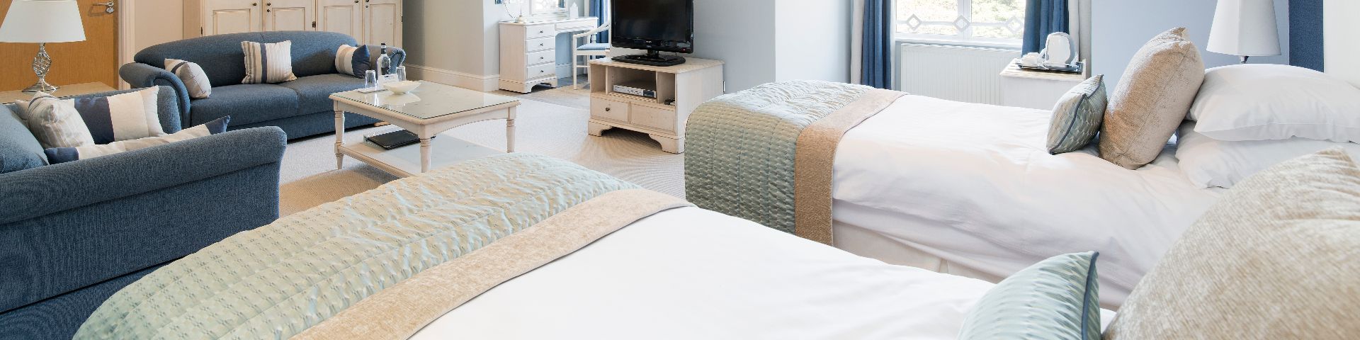 Superior bedroom at the Trefeddian Hotel